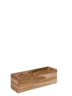 Teak Window Boxes, 8" -Garden Care Store 38835 0499 tif