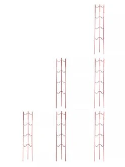 Stacking Tomato Ladders, Set Of 6 11 Stacking Tomato Ladders, Set Of 6 -Garden Care Store 40309 Red stacking tomato ladders set of 6 red tif
