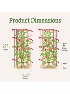 Tomato Cages, Set Of 4 -Garden Care Store 8587040 1