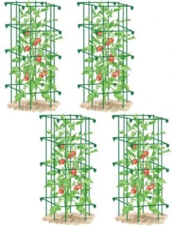 Tomato Cages, Set Of 4 -Garden Care Store 8587040 GR 001E tif