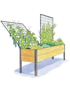 Space-Maker Pivoting Trellis, 8' 9 Space-Maker Pivoting Trellis, 8' -Garden Care Store 8590367 SMTrellis 8ft tif