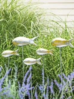 Fish Out Of Water Garden Stakes, Set Of 5 11 Fish Out Of Water Garden Stakes, Set Of 5 -Garden Care Store 8593672 9131 tif