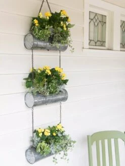 Galvanized Hanging Triple Planter -Garden Care Store 8595213 1108 tif