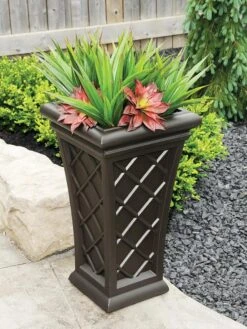 Carolina Self-Watering Tall Planter, 28" 10 Carolina Self-Watering Tall Planter, 28" -Garden Care Store 8598645 03V tif