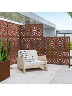 Veradek 2-Panel Privacy Screen Set, Star -Garden Care Store 8599214 05v