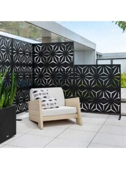 Veradek 2-Panel Privacy Screen Set, Star -Garden Care Store 8599214 09v
