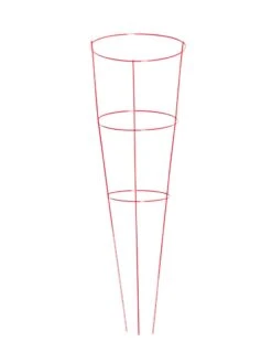 Heavy-Duty Plant Supports 42", Set Of 5 -Garden Care Store 8600029 02v heavy duty colorful plant supports 42 inch red