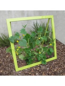 Mira Modern Garden Trellis Jr. -Garden Care Store 8600514 02v mira modern garden trellis jr leaf green