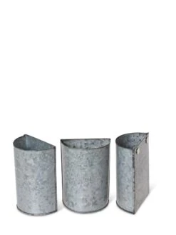Mini Magnetic Galvanized Planter Pockets, Set Of 3 -Garden Care Store 8609216 8714 tif
