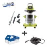 Sun Joe 24V-WDV6000 24-Volt ION+ Cordless Portable Stainless Steel Wet/Dry Vacuum Kit | 5.3 Gal | W/ 4.0-Ah Battery And Charger -Garden Care Store 8610658 01v sun joe cordless wet dry vacuum kit