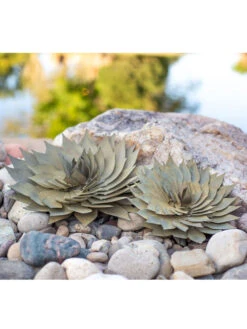 Desert Steel Spiral Aloe Sculpture -Garden Care Store 8610749 04v