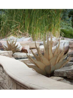 Desert Steel Sharkskin Agave Sculpture 10 Desert Steel Sharkskin Agave Sculpture -Garden Care Store 8610753 04v