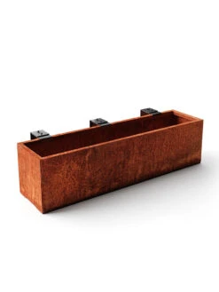 Veradek Metallic Series Corten Steel Railing Planters 14 Veradek Metallic Series Corten Steel Railing Planters -Garden Care Store 8611611 05v
