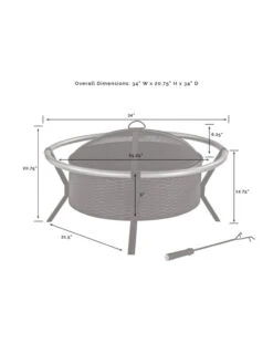 Crosley Yuma Firepit 12 Crosley Yuma Firepit -Garden Care Store 8611946 07v