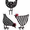 Chicken Friends Garden Stakes Set -Garden Care Store 8612016 4547 chicken friends garden stakes set