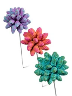 Dahlia Flower Garden Stakes Set -Garden Care Store 8612055 5955 tif