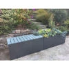 Nice Aluminum Trough Planters With Bench Top, 20"x46"x40" High 2 Nice Aluminum Trough Planters With Bench Top, 20"x46"x40" High -Garden Care Store 8612377 01v 1
