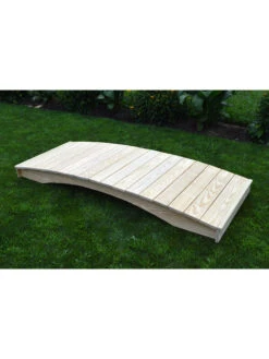 Plank Garden Bridge Unfinished 3' X 6' -Garden Care Store 8613097 02v